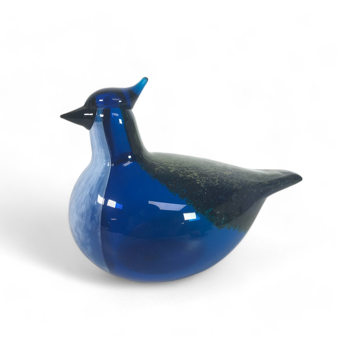 Birds by Toikka Blue Jay ブルージェイ イッタラ Oiva Toikka Iittala Art Glass Blue Jay - Etsy