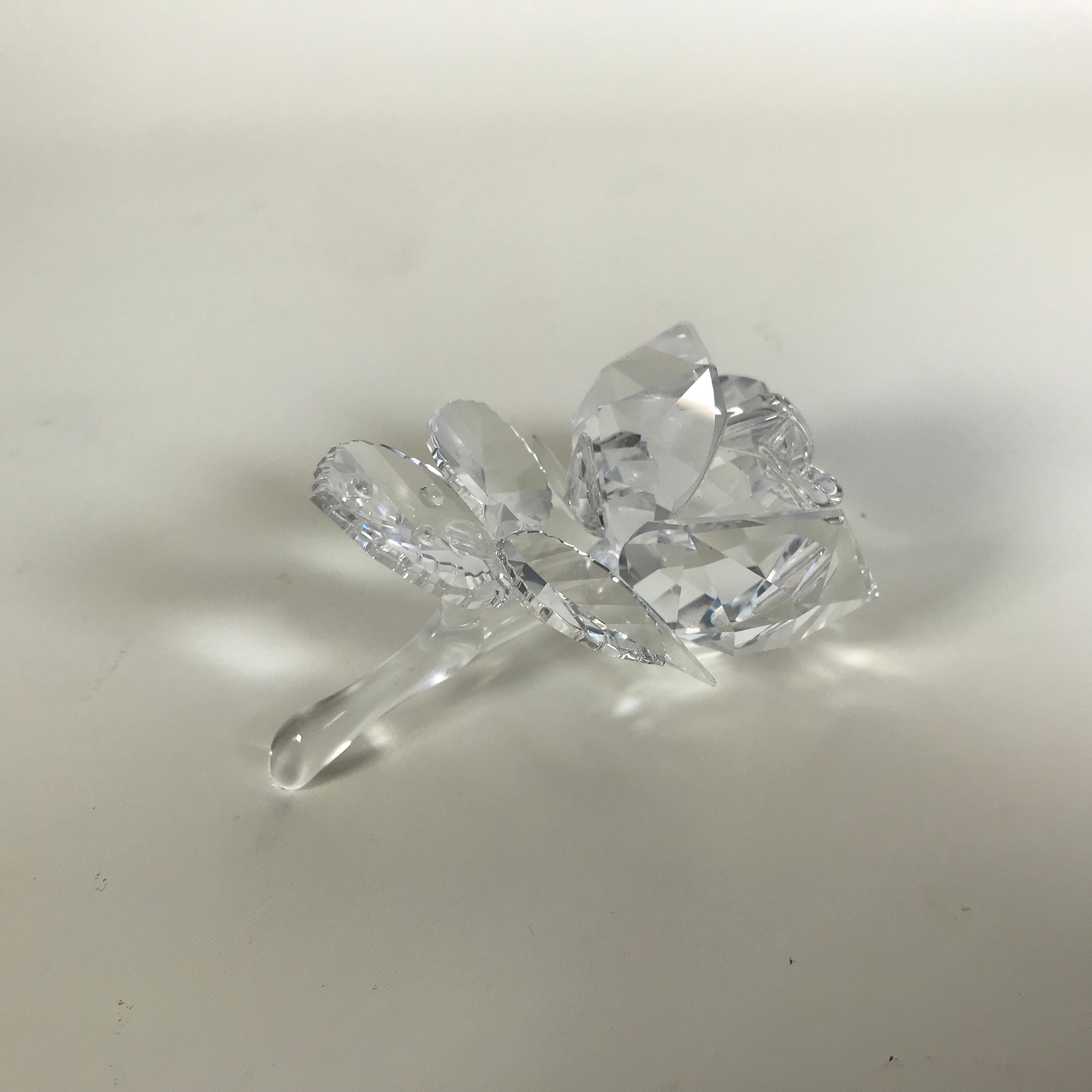 Swarovski Silver Crystal Rose W/ Original Box - Etsy