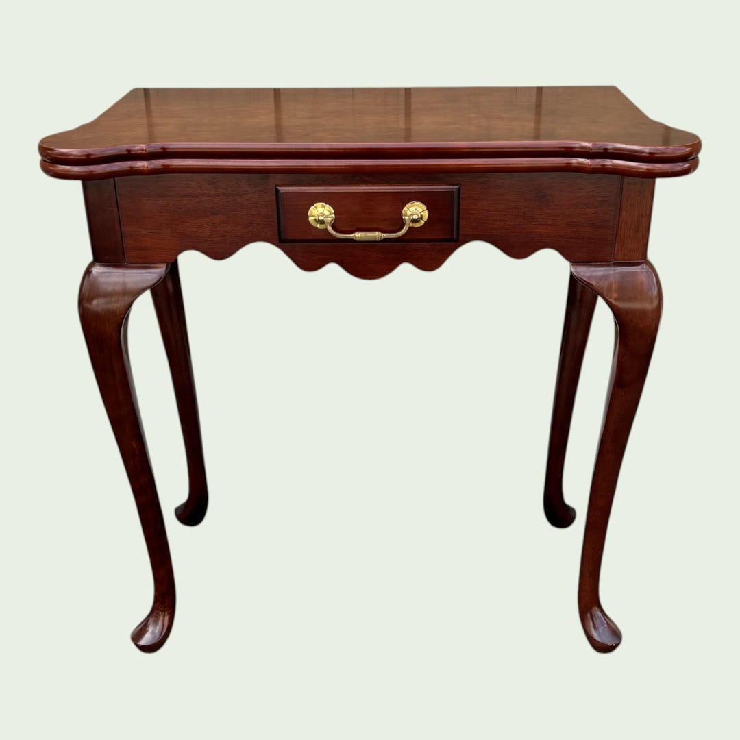 Shapoo Card Game Table Vintage Mahogany Card Game / Hall Table - Etsy