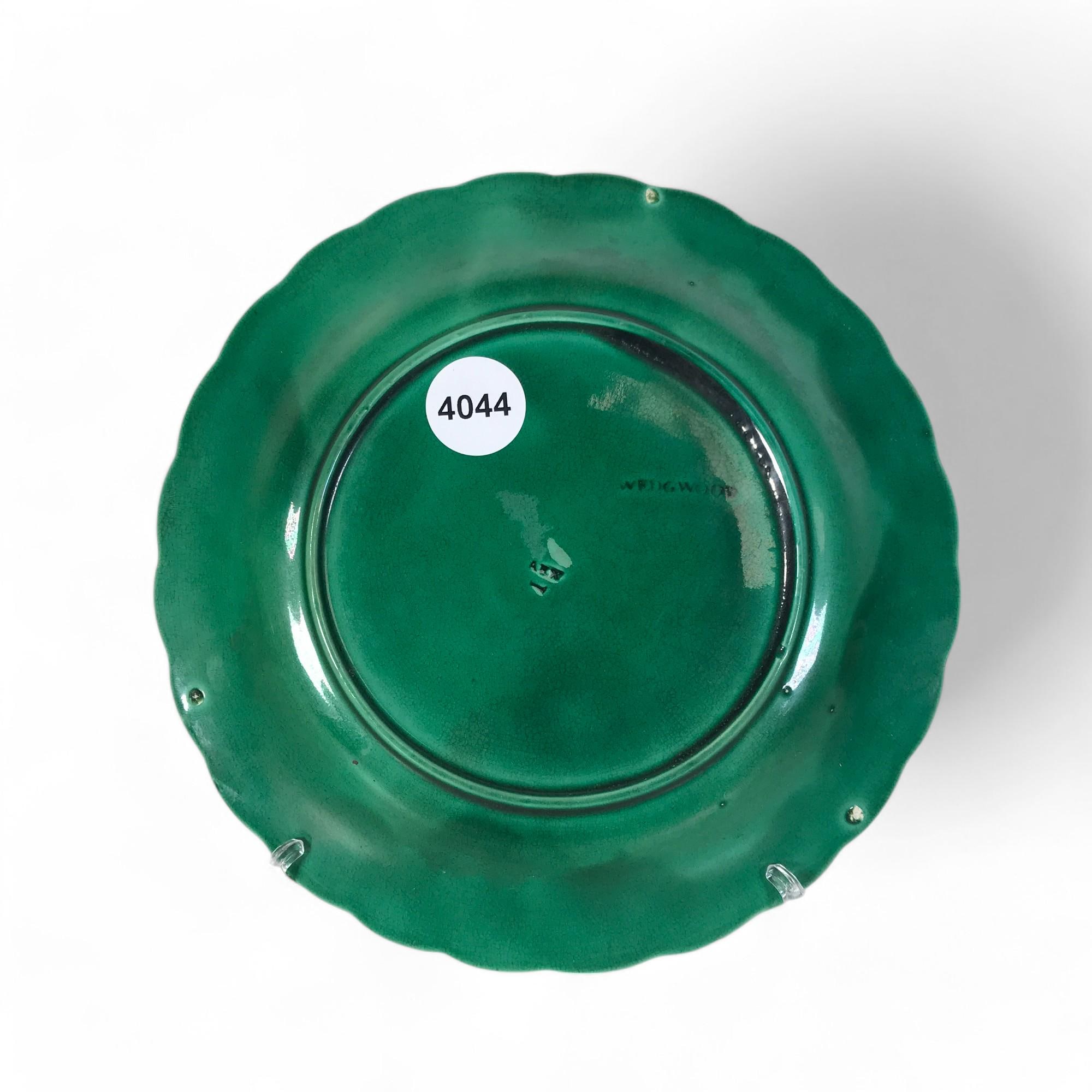 Circa 1880s Wedgwood Majolica Green Glaze Sunflower Plate - Etsy