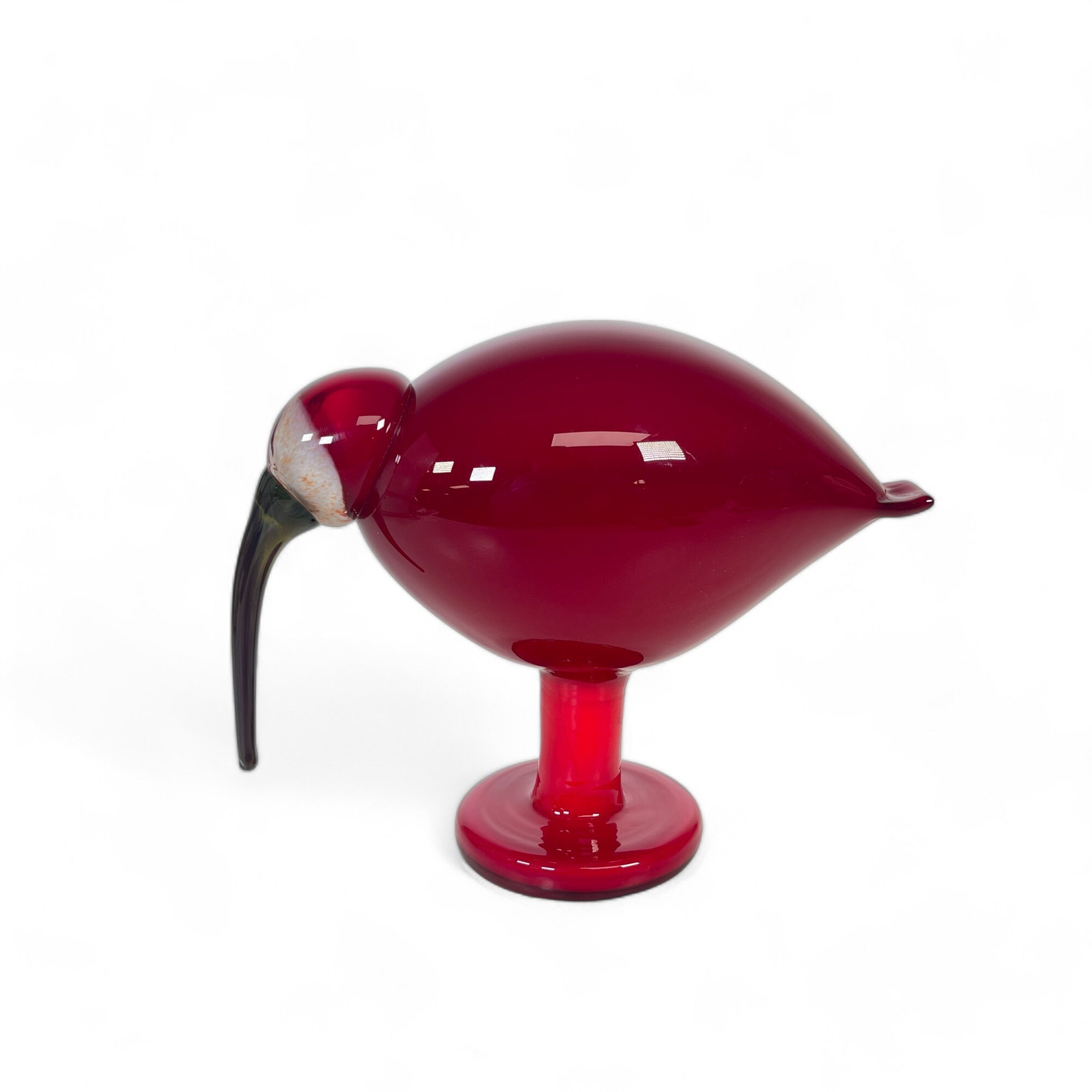 Oiva Toikka Iittala Art Glass Red Ibis - Etsy