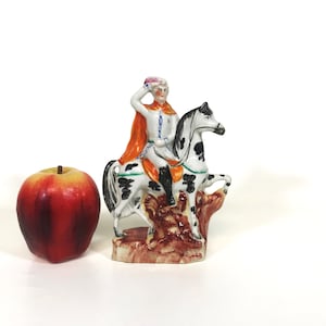 Charming 19th Century Staffordshire Figure of Prince Riding Horse