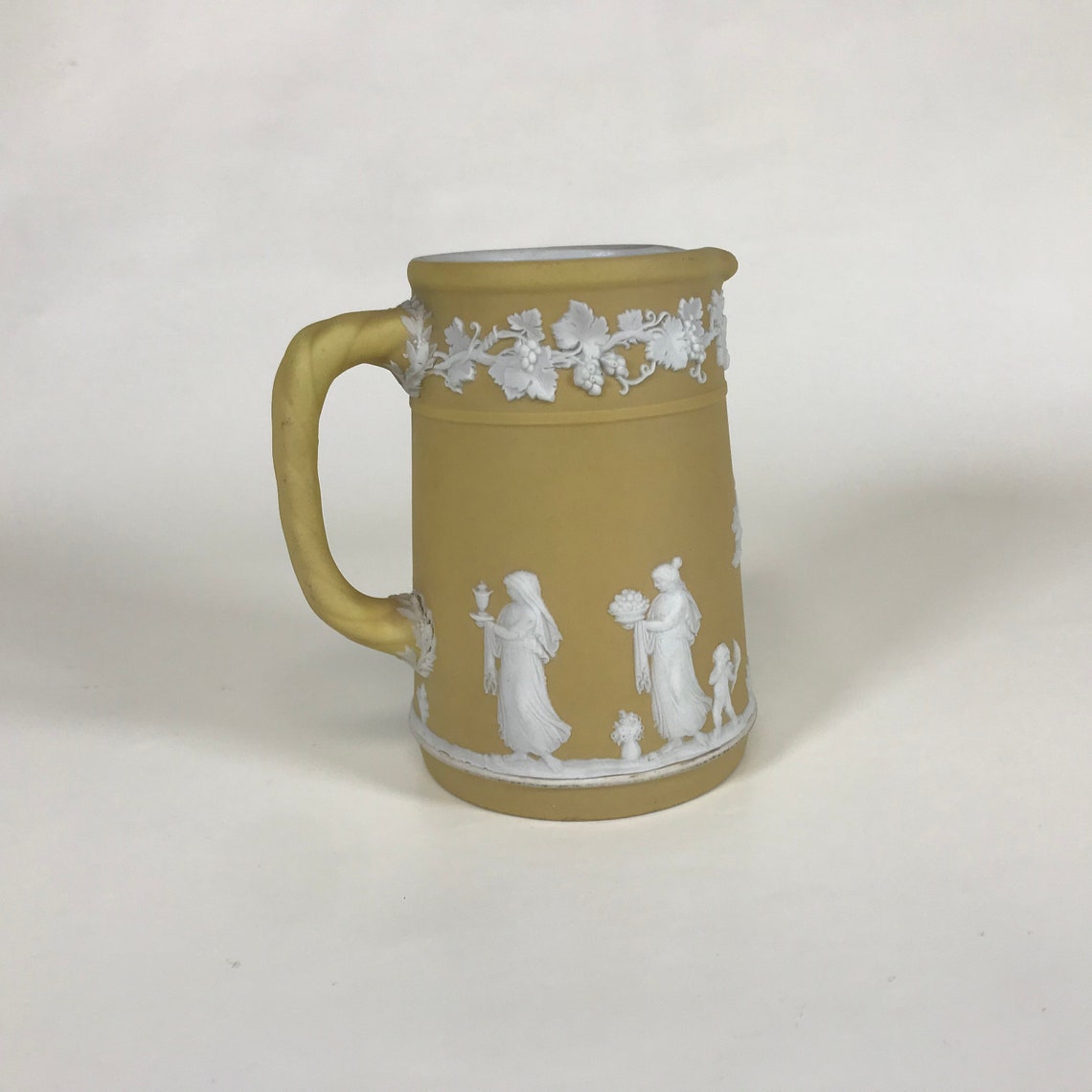 Wedgwood Yellow Jasperware 4 Pitcher Etsy