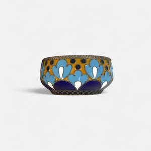 Vintage Russian Silver and Enamel Salt Cellar