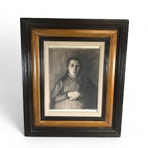 Käthe Kollwitz (German, 1867-1945) Etching &quot;Woman with folded hands&quot;