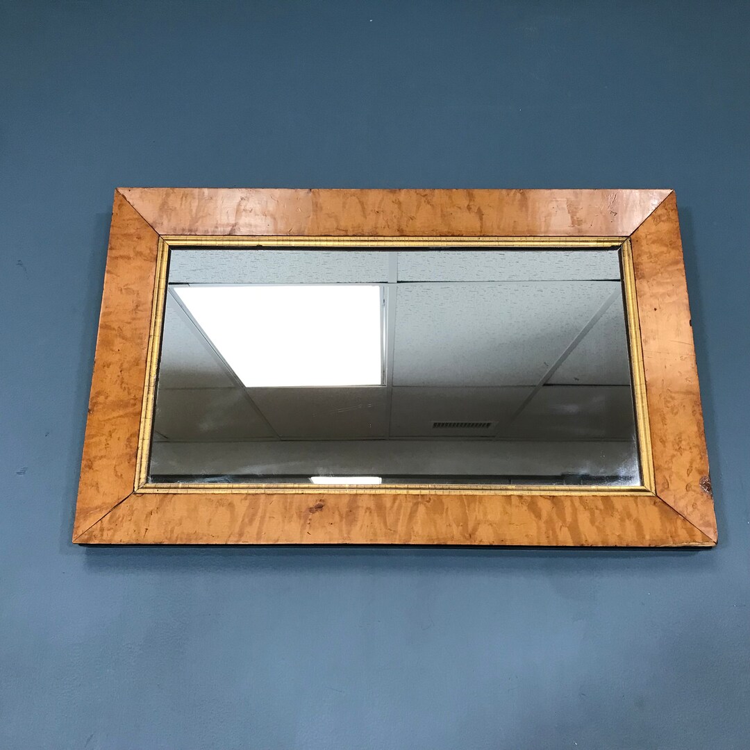 19th C. Birdseye Maple Frame Mirror Etsy