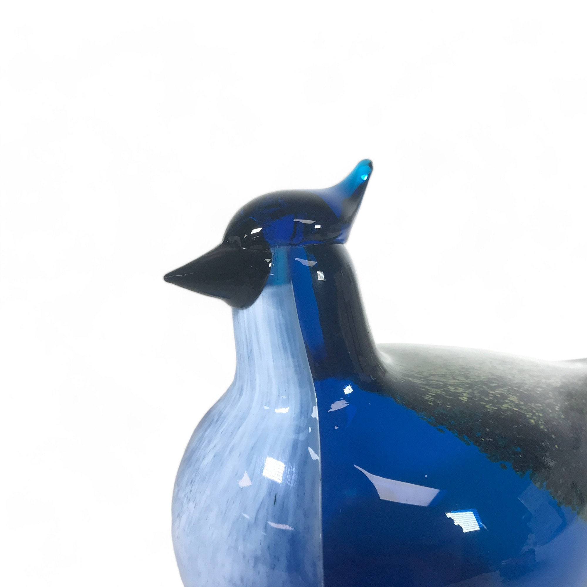 Oiva Toikka Iittala Art Glass Blue Jay - Etsy