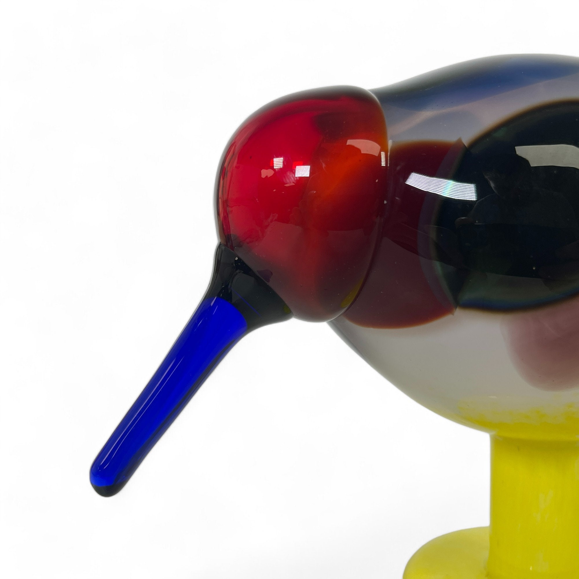 ガラス  -  / Birds by Toikka Festive Kiwi Rocky Kiwi - Oiva Toikka Iittala Nuutajärvi Glass Design