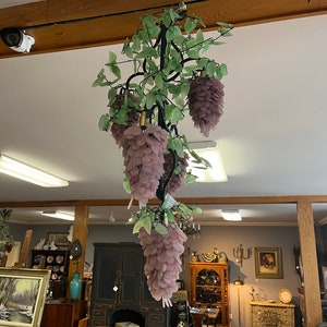 5 Grape Cluster Murano Glass Chandelier