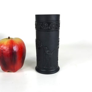 19th C. Wedgwood Black Basalt Spill Vase