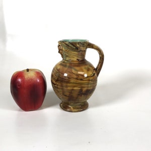 Ca. 1870s Wedgwood Agateware Majolica Pitcher with Doric Satyr
