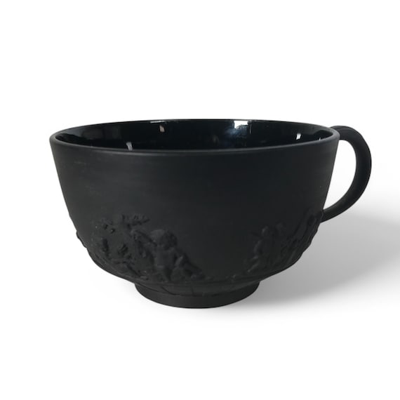 18世紀/19世紀のウェッジウッド製ブラックバサルトティーカップ - Etsy