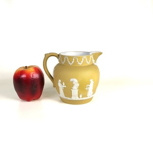 Wedgwood England Yellow Dipped Jasperware pitcher