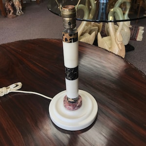 Vermont Marble Art Deco Marble Table Lamp