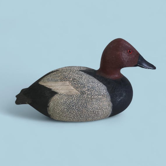Vintage Canvasback Duck Decoy Artist Signed CB 1984 - Etsy
