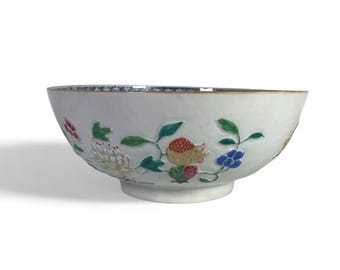 1800 年代初期の中国磁器輸出高浮き彫りボウル - Etsy 日本