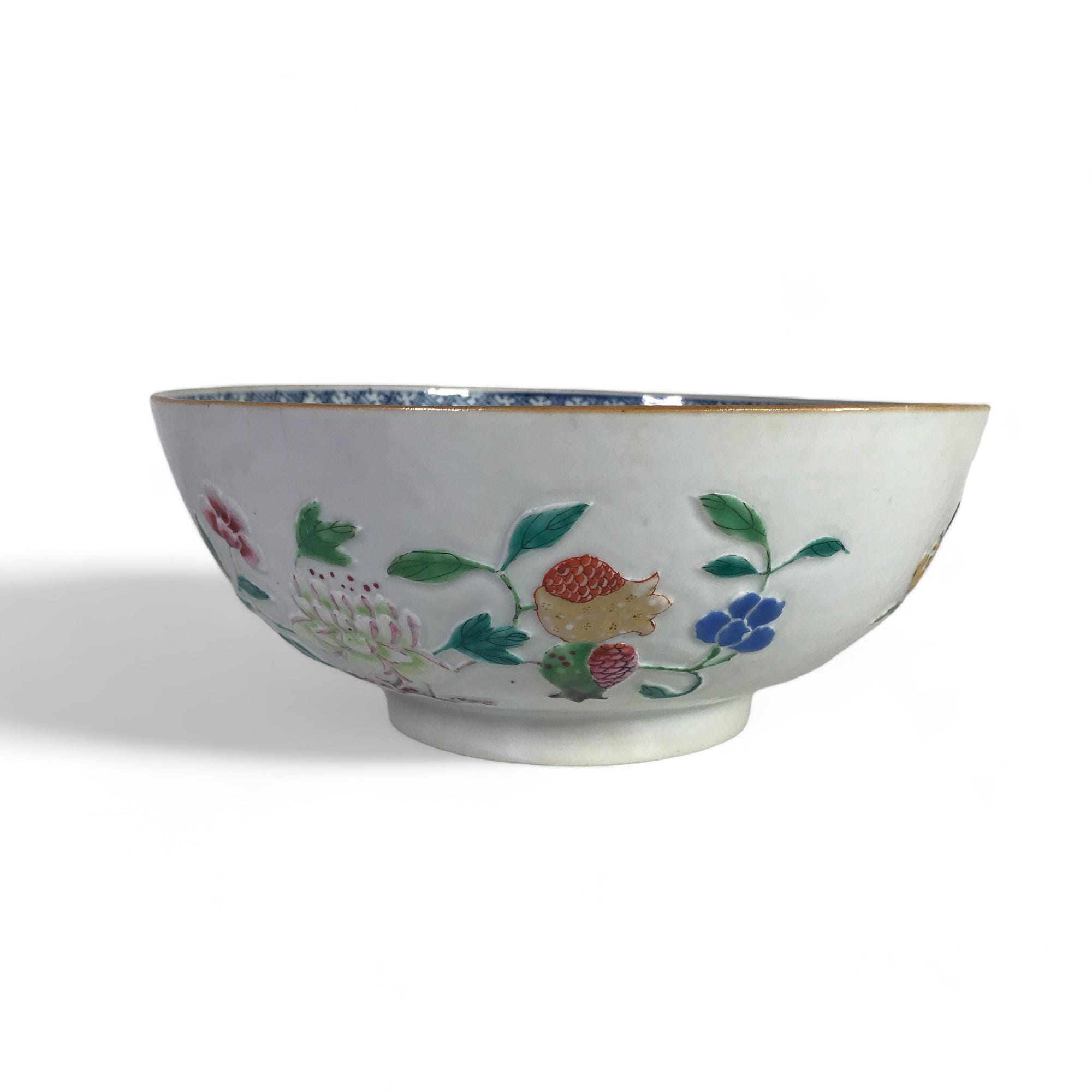 1800 年代初期の中国磁器輸出高浮き彫りボウル - Etsy 日本