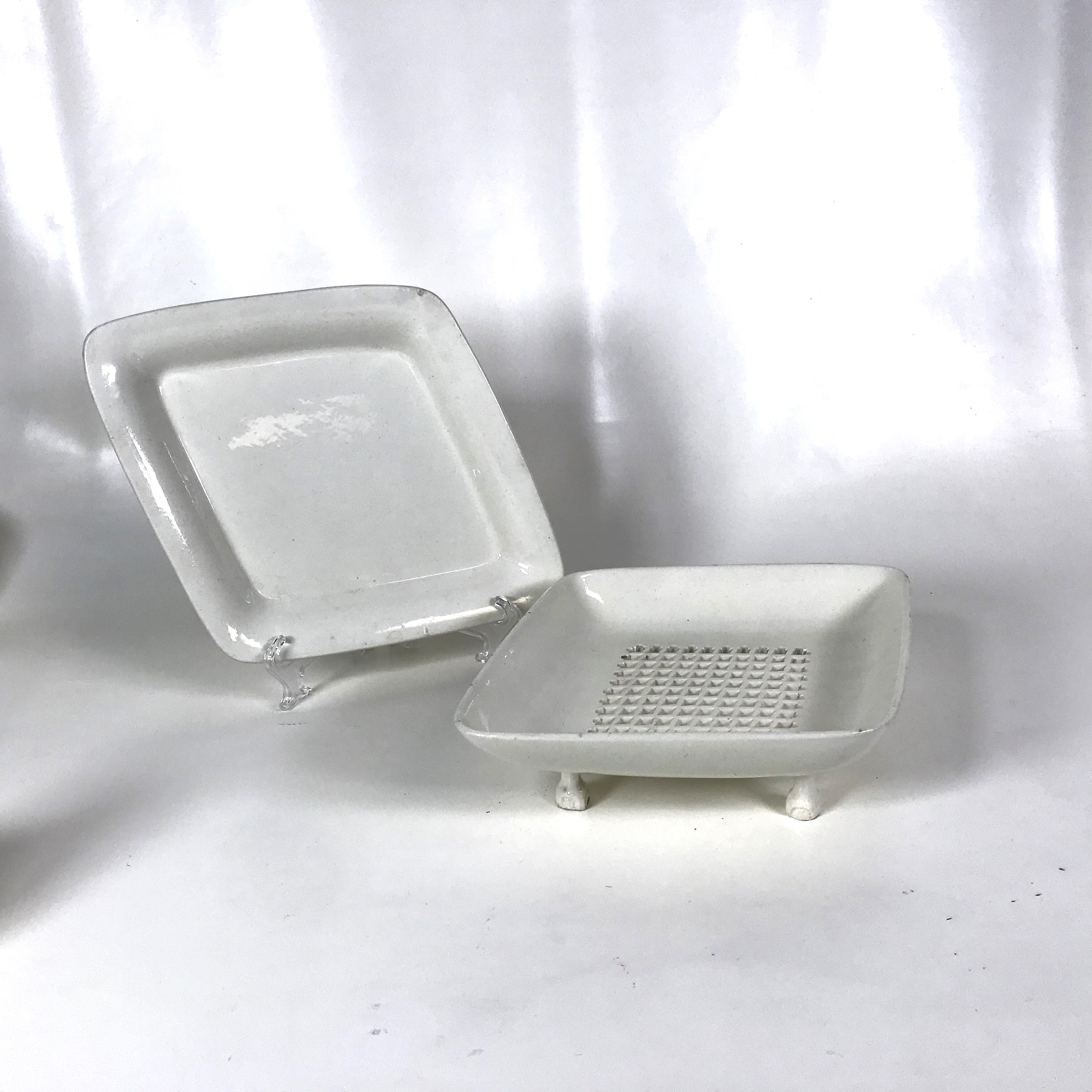 イギリス 18世紀 クリームウェア パニエ皿 イギリス 18世紀 クリームウェア パニエ皿 18/19 世紀イギリス製