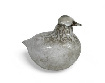 Oiva Toikka Iittala Art Glass Baby Willow Grouse - Etsy Norway