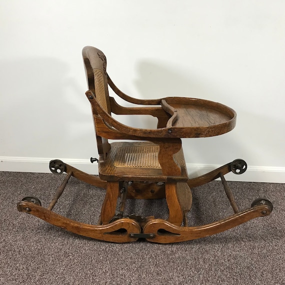 antique high chairs convertible