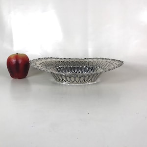 Antique Whiting Louis XV Large 12&quot; Open Work Sterling Silver Bread Basket