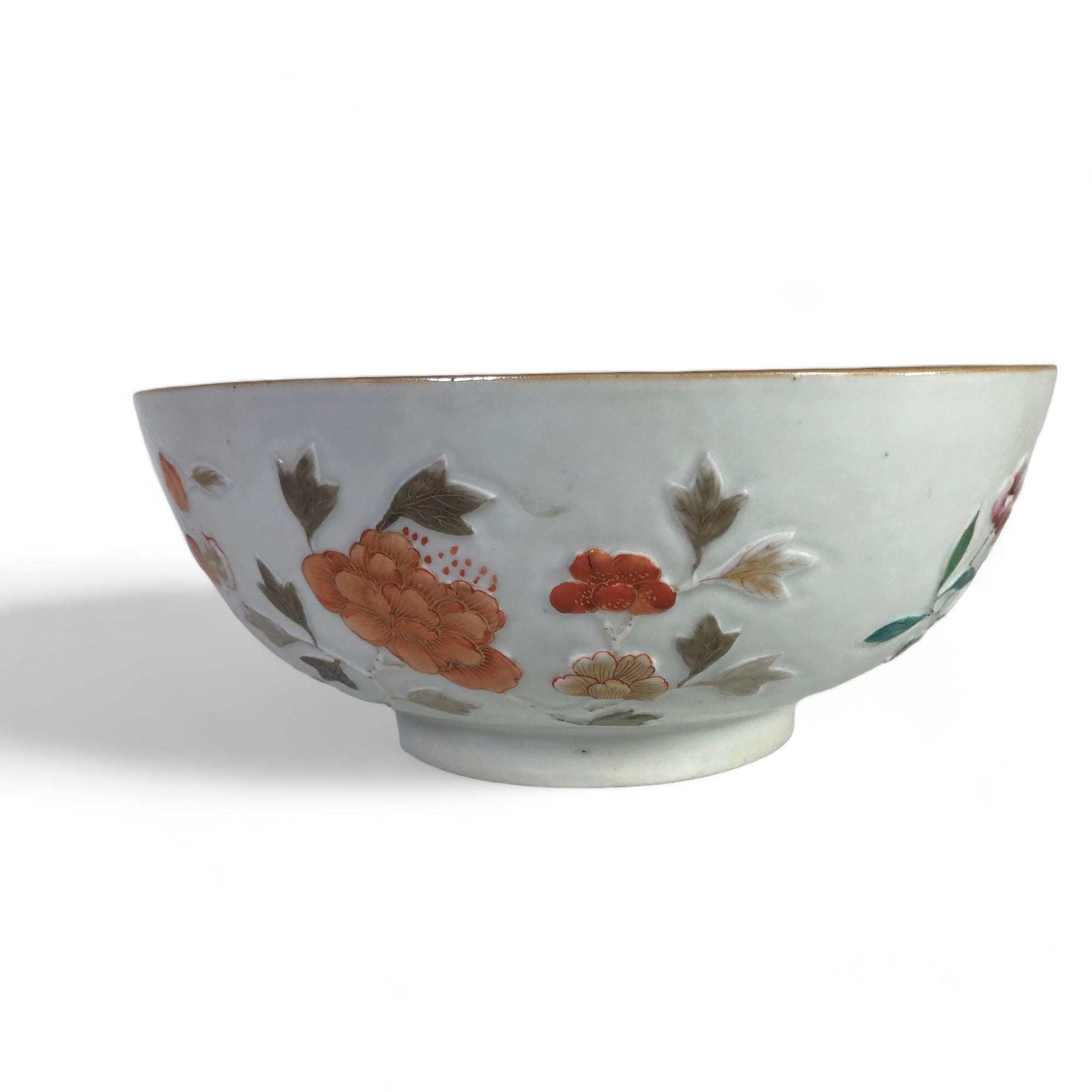 1800 年代初期の中国磁器輸出高浮き彫りボウル - Etsy 日本