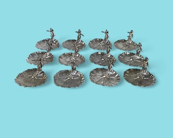 Box of Six Pretty Silea Place Name Holders, Lovely Set of French