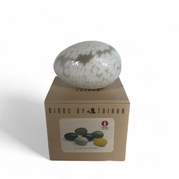 工芸品 Birds by Toikka Jewelled EGG Oiva Toikka Iittala Art Glass Jeweled Kiwi Egg — Ardesh