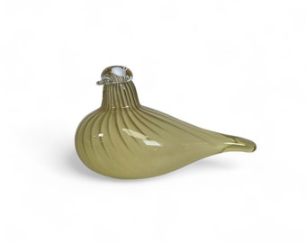 Oiva Toikka Snow Bunting (pulmunen) Opal White Art Glass
