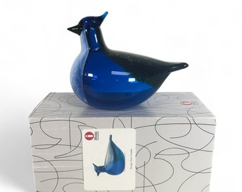 Oiva Toikka Iittala Art Glass Blue Jay - Etsy