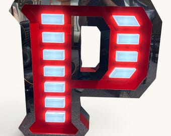 DelightFULL Letter P Marquee Light Sculpture Floor Lamp