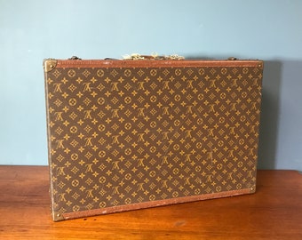 Antique Louis Vuitton Hardcase Suitcase with Original Keys