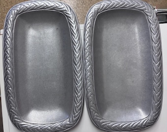 VTG Wilton Co Armetale Pewter Platters