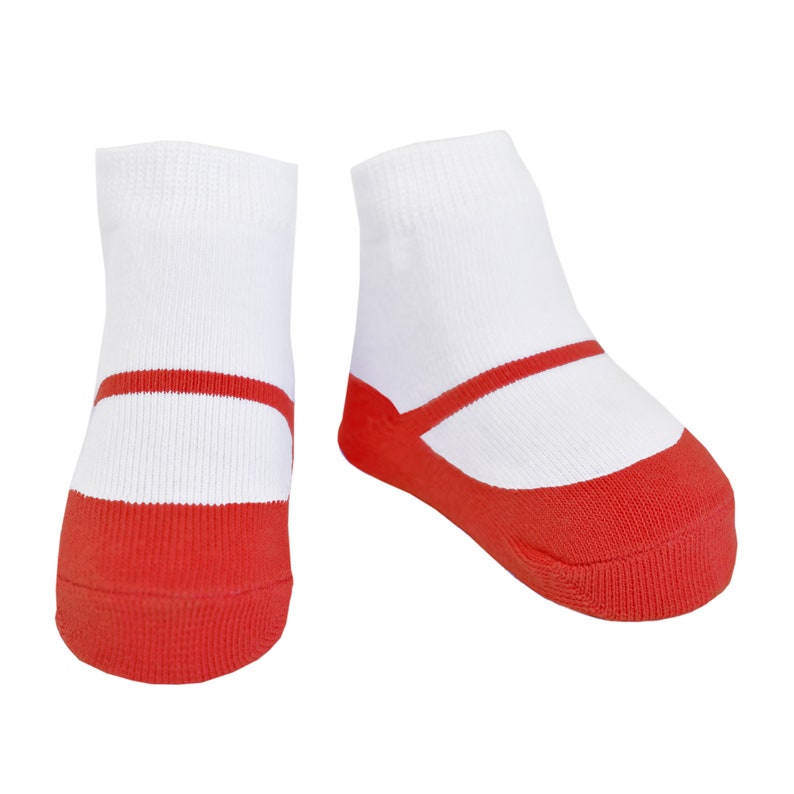 Baby &amp; Toddler Girl Socks that look like shoes 012 Months