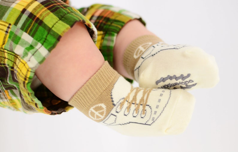 Baby Boy Socks that look like shoes 312 Months Anti Etsy