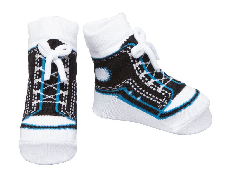Baby Boy Socks That Look Like Shoes 012 Months Anti Etsy