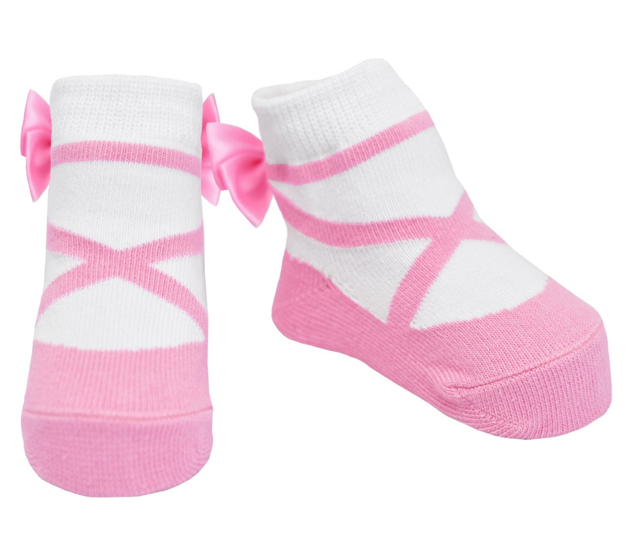 Baby Girl Socks That Look Like Shoes 0 12 Months anti Slip soft Cotton 2 Pairs Baby Shower Gift Pink Festive Pink Ballerina Etsy UK