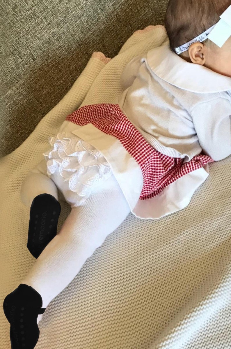 Ruffle Baby Girl Tights with ShoeLook 06M and 612M Etsy