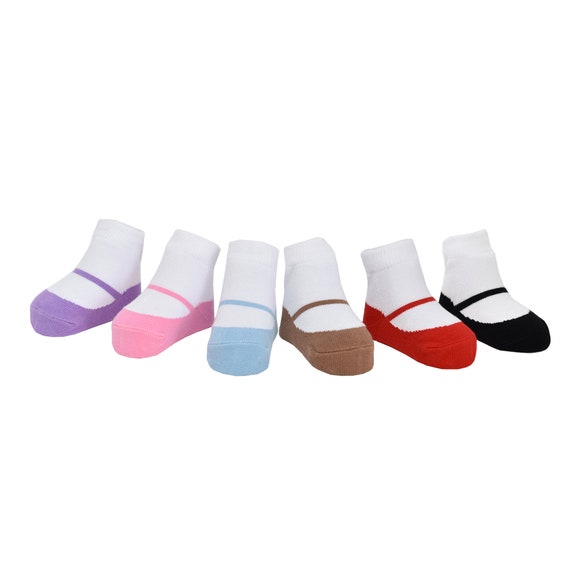 6 pares de calcetines antideslizantes de algodón para niños pequeños,  calcetines largos antideslizantes para niños y niños