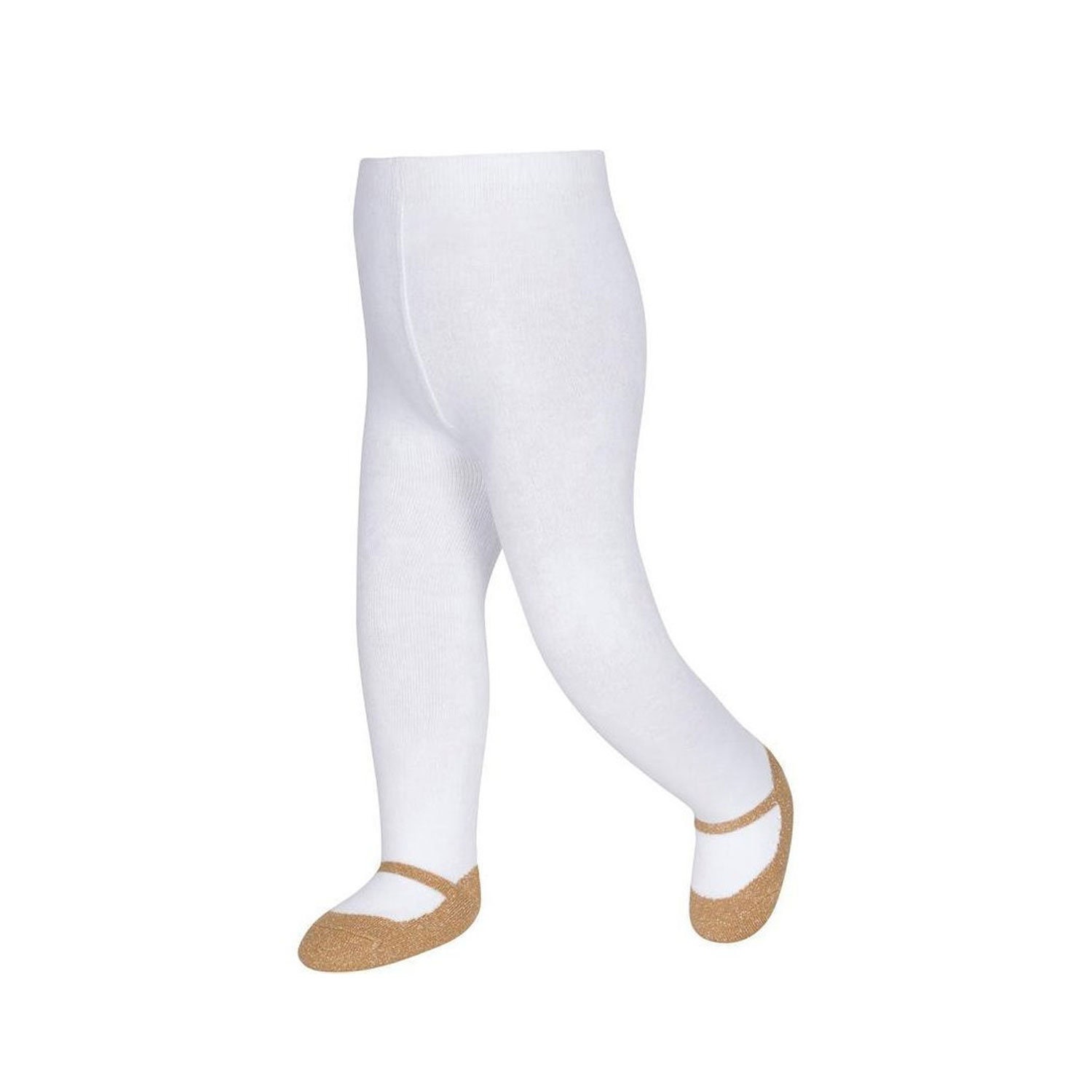 Baby Girl Sparkle Tights With Shoe-look 