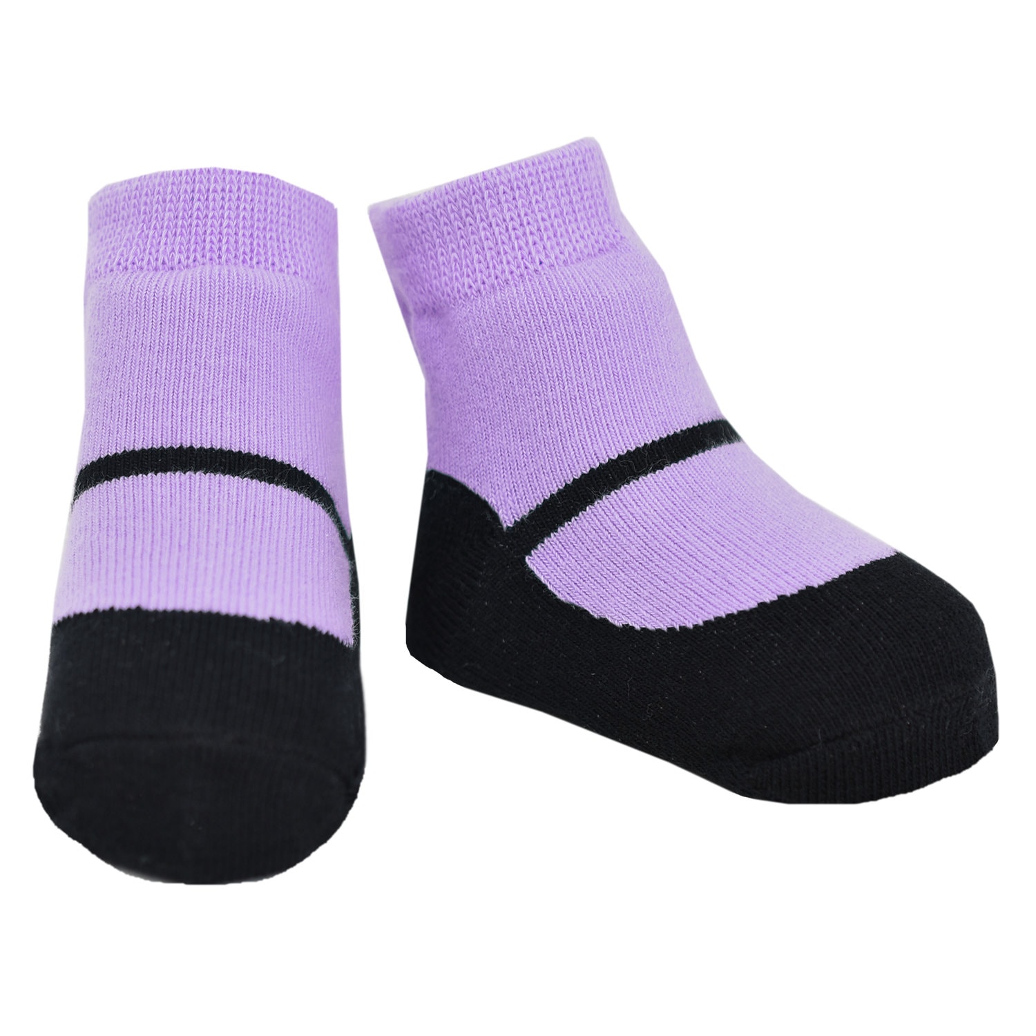Baby Girl Socks Mary Jane Shoe Look 12 24 Months anti Slip soft