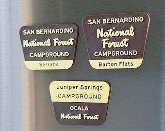 National Forest Campground Sign Magnet