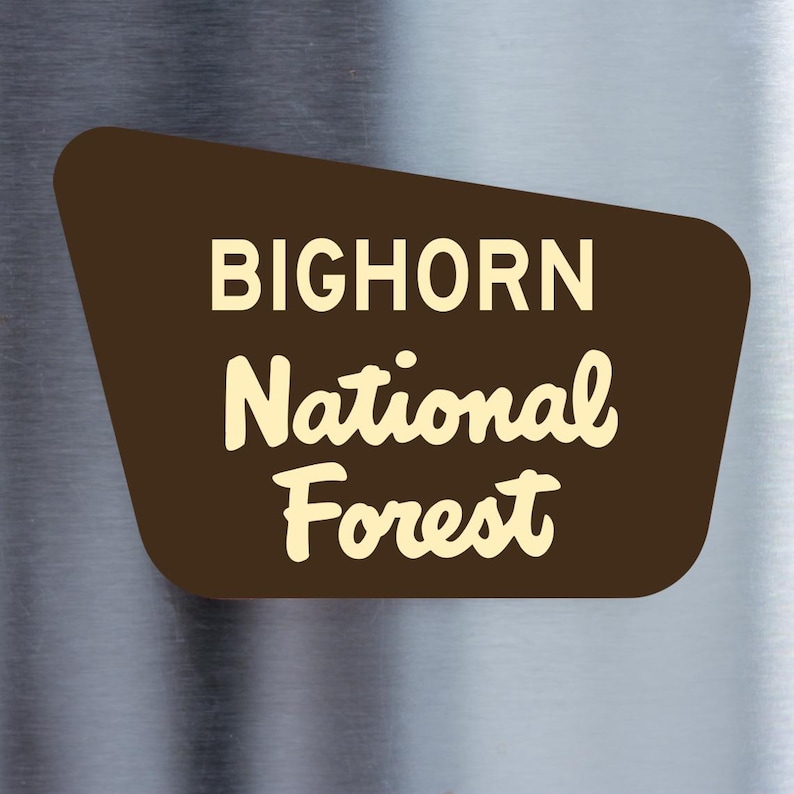 National Forest Sign With Stone Display Base - Etsy