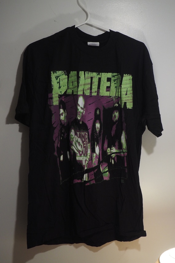 T-shirt Vintage Pantera Graphique Metal - Noir Coton - Taille L Années 2000 - Neuf Sans étiquette
