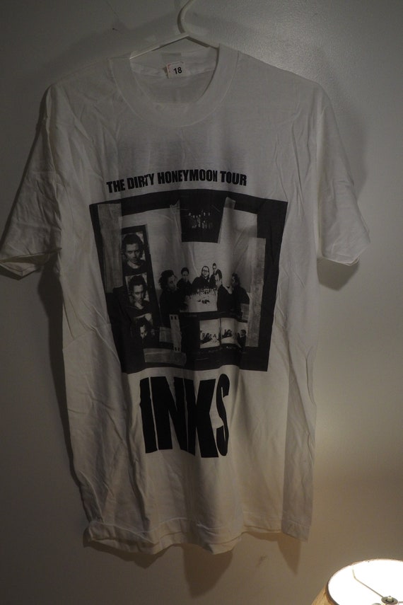 RARE Vintage 1993 INXS dirty honeymoon Tour T Shi… - image 3