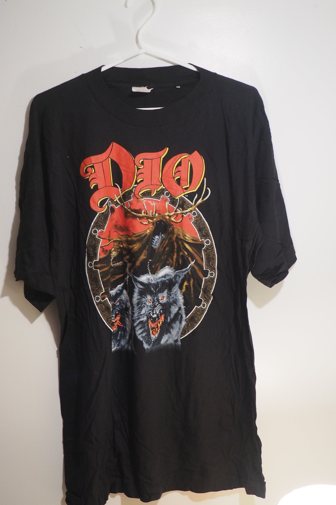 Rare Dio Lock up the Wolves World Tour 1990 Vintage T Shirt Mint Never