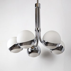 Stilnovo 1960s Chrome Space Chandelier Lamp