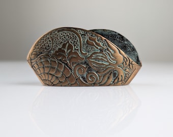 Bronze Card Holder with Design by Antoni Gaudí