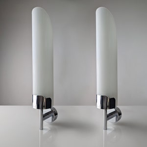 Pair of sconces by Max Ingrand for Fontana Arte 1980s