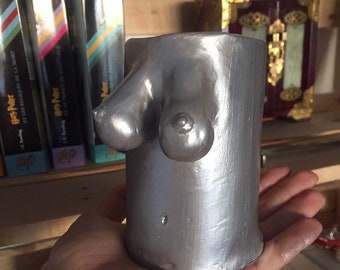 Silver Boob pot